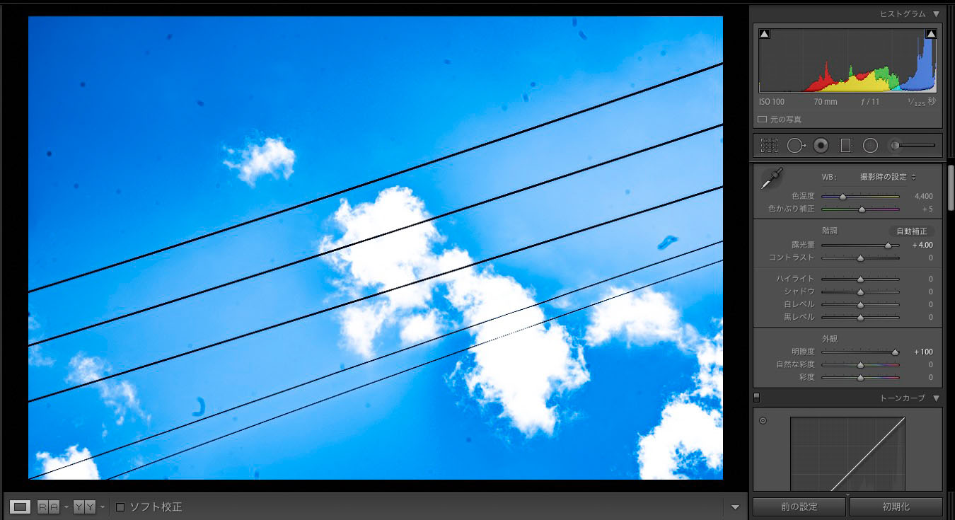 センサーゴミをRAWで確認の追記